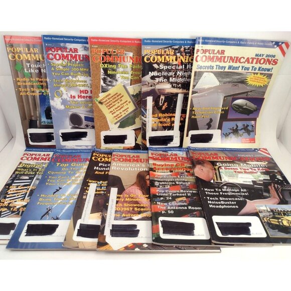 Popular Communications Magazine 2006 Lot of 11 Radio Broadcasting Shortwave - Picture 1 of 12